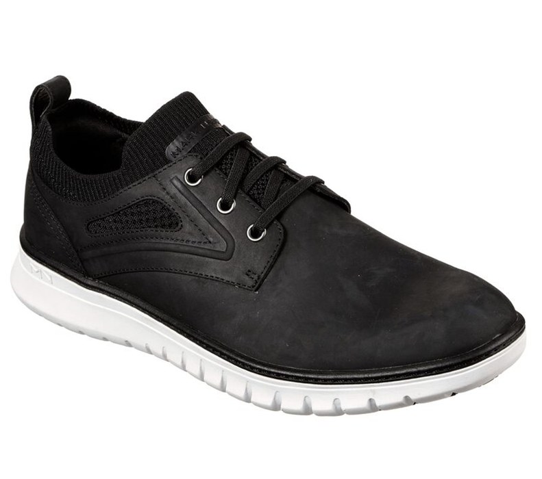Skechers Herr Svarta Snörskor - Neo Casual - Lido - Sverige (BZPVR-9758)